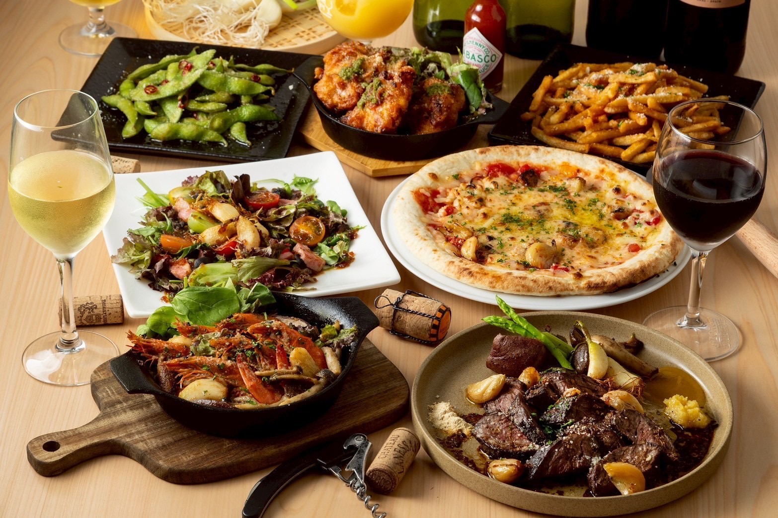 ガーリックラボ福岡の料理