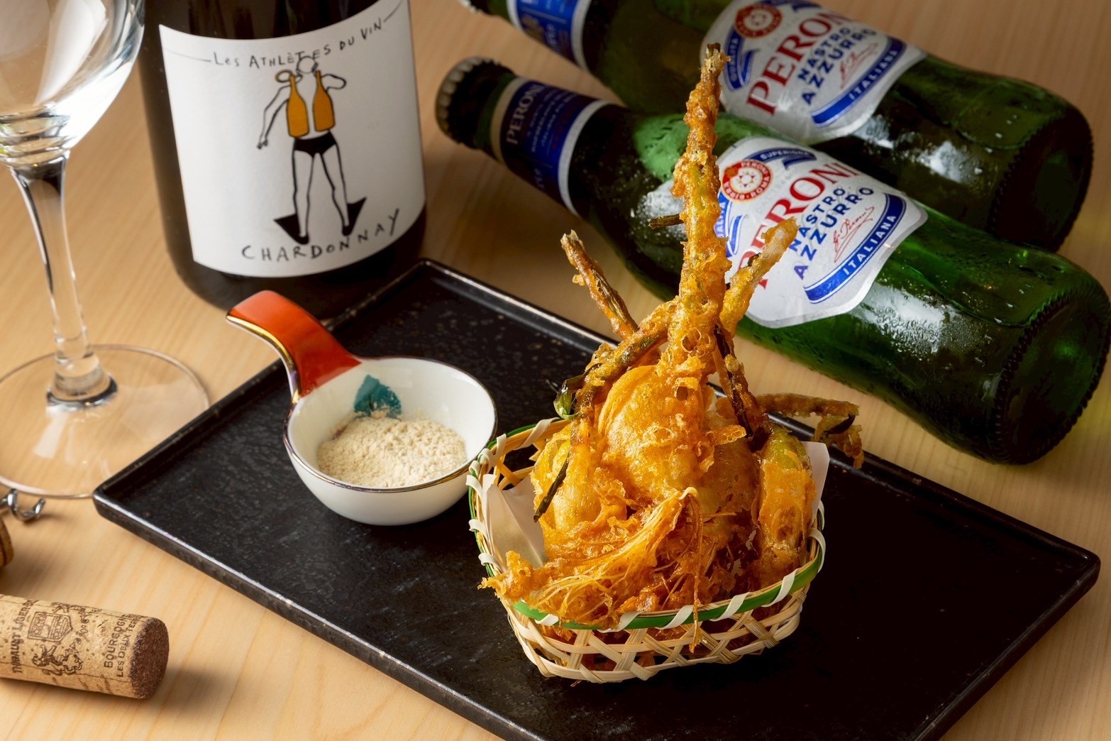 スプラウトにんにくの天ぷら